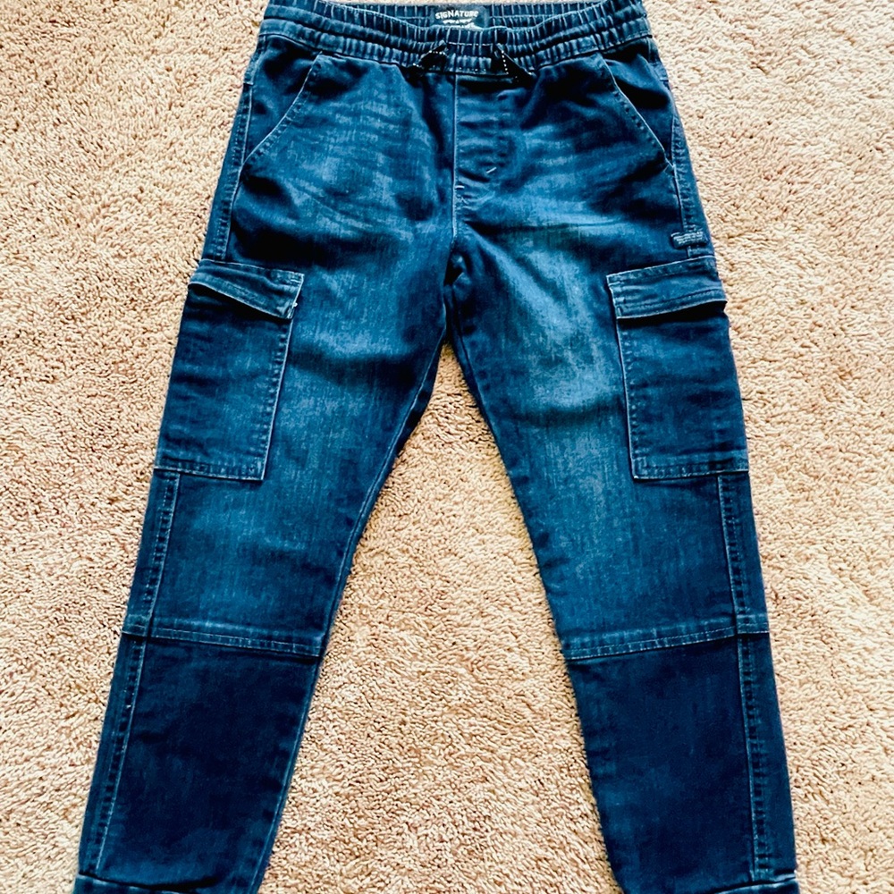 Signature by Levi Strauss Dark Blue Cargo Pants